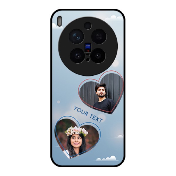 Vivo X300 Pro 5G Custom Glass Phone Case - Blue Color Couple Design