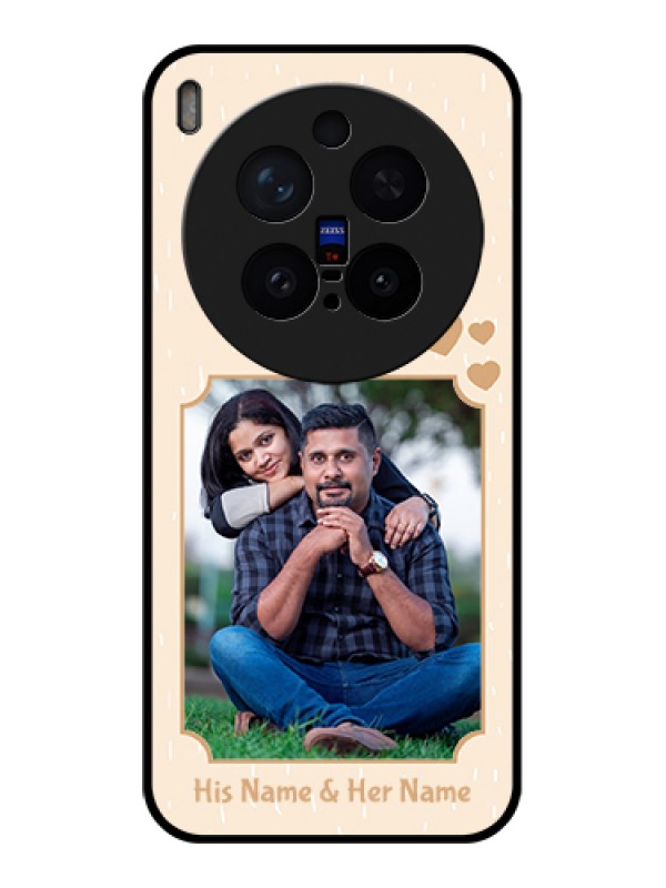 Custom Vivo X300 Pro 5G Custom Glass Phone Case - With Confetti Love Design