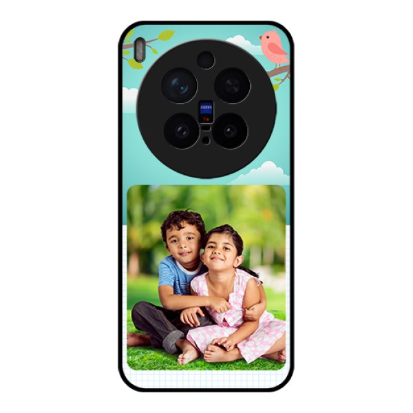 Vivo X300 Pro 5G Custom Glass Phone Case - Doodle Love Design