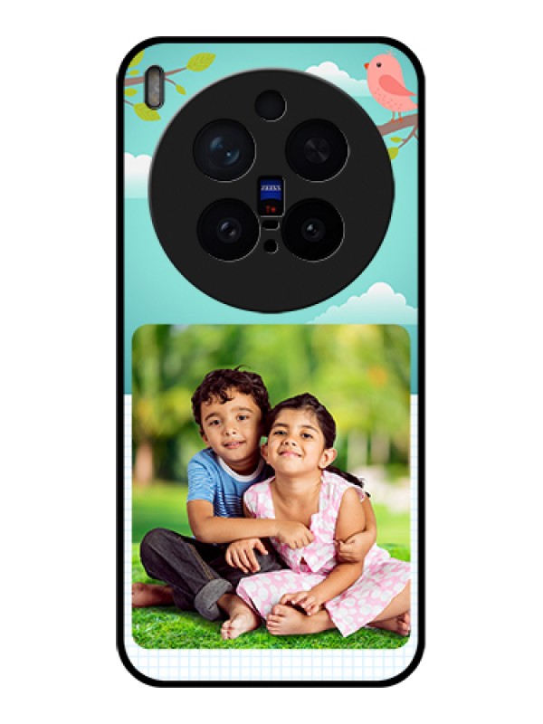 Custom Vivo X300 Pro 5G Custom Glass Phone Case - Doodle Love Design