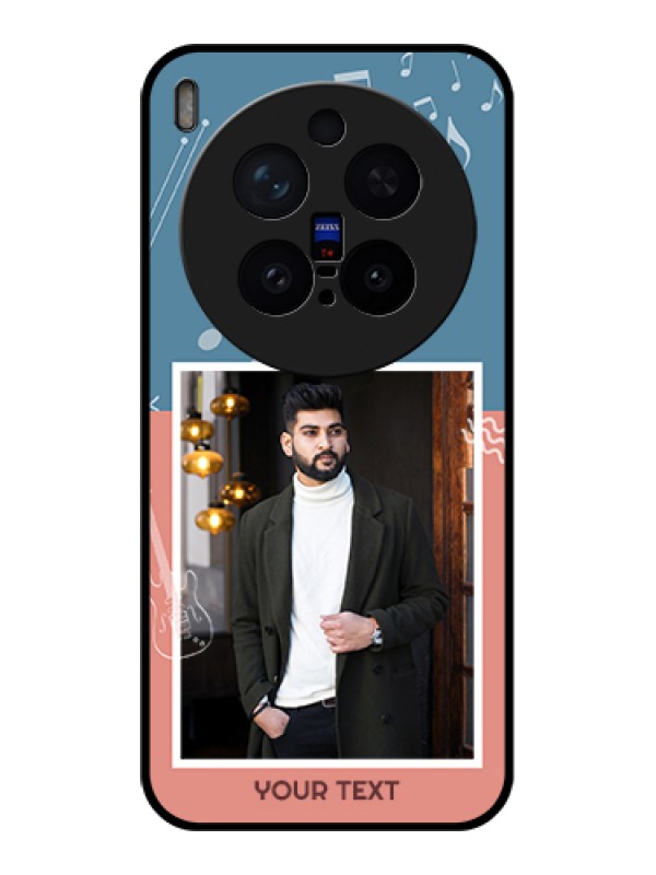 Custom Vivo X300 Pro 5G Custom Glass Phone Case - With Color Musical Note Design