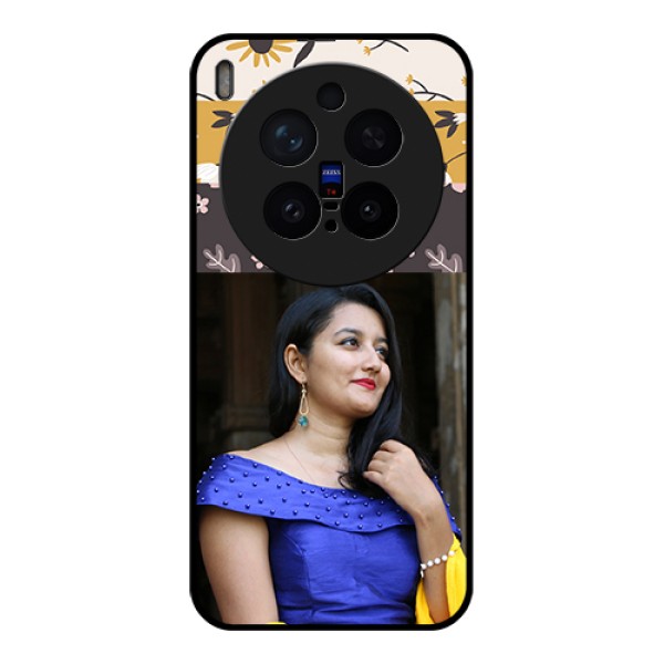 Vivo X300 Pro 5G Custom Glass Phone Case - Stylish Floral Design