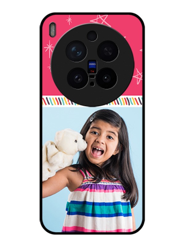 Custom Vivo X300 Pro 5G Custom Glass Phone Case - Line Art Design