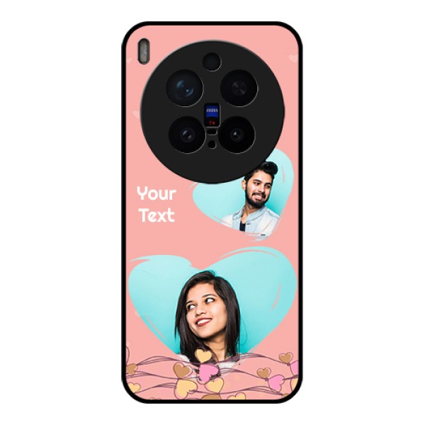 Vivo X300 Pro 5G Custom Glass Phone Case - Love Doodle Design