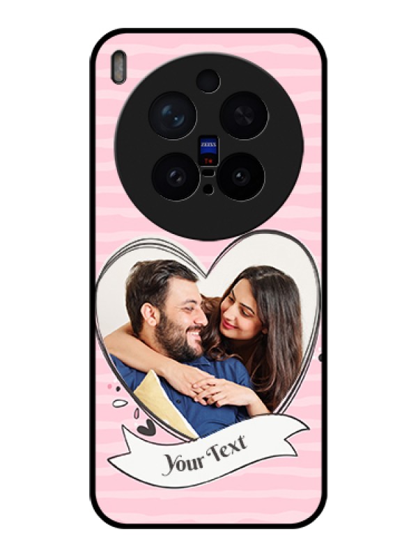 Custom Vivo X300 Pro 5G Custom Glass Phone Case - Vintage Heart Design