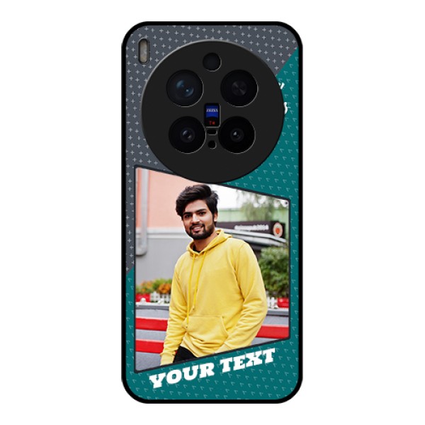 Vivo X300 Pro 5G Custom Glass Phone Case - Background Pattern Design With Quote Vivo X300 Pro 5G Custom Glass Phone Case - Background Pattern Design With Quote