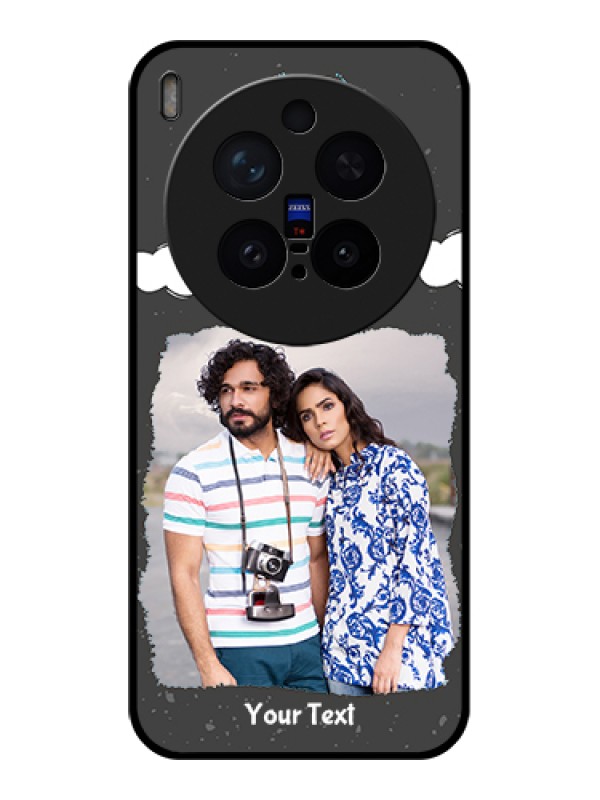 Custom Vivo X300 Pro 5G Custom Glass Phone Case - Splashes With Love Doodles Design