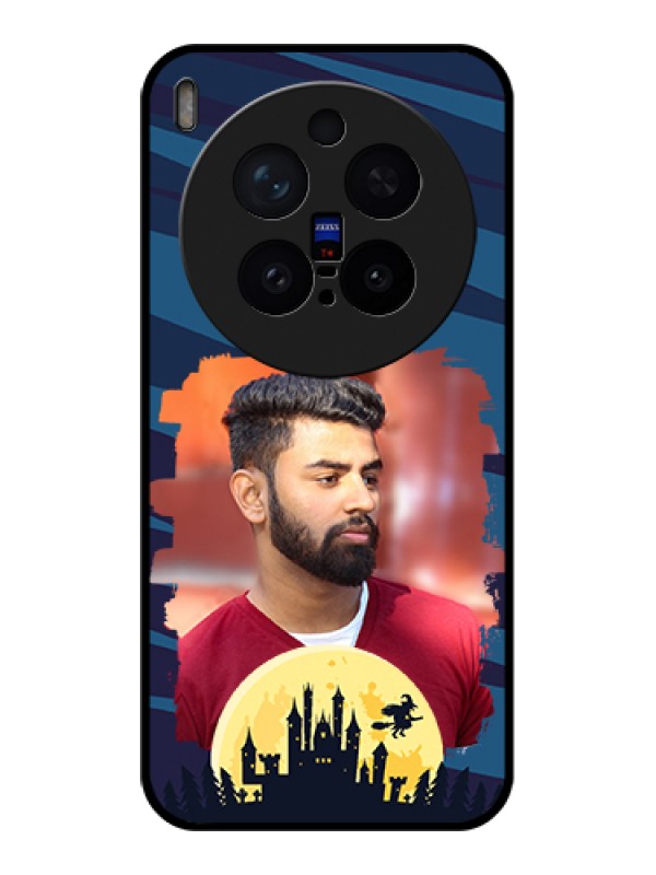 Custom Vivo X300 Pro 5G Custom Glass Phone Case - Halloween Witch Design