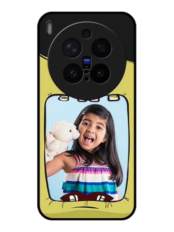 Custom Vivo X300 Pro 5G Custom Glass Phone Case - Cartoon Monster Back Case Design