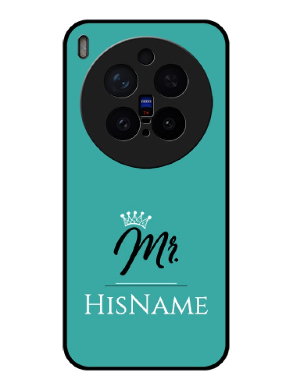 Custom Vivo X300 Pro 5G Custom Glass Phone Case - Mr With Name Design