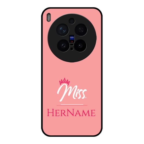 Vivo X300 Pro 5G Custom Glass Phone Case - Mrs With Name Design