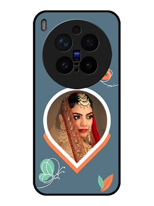 Custom Vivo X300 Pro 5G Custom Glass Phone Case - Droplet Butterflies Design