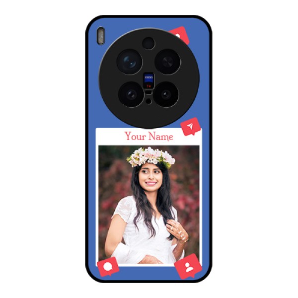 Vivo X300 Pro 5G Custom Glass Phone Case - Like Share And Comment Design Vivo X300 Pro 5G Custom Glass Phone Case - Like Share And Comment Design