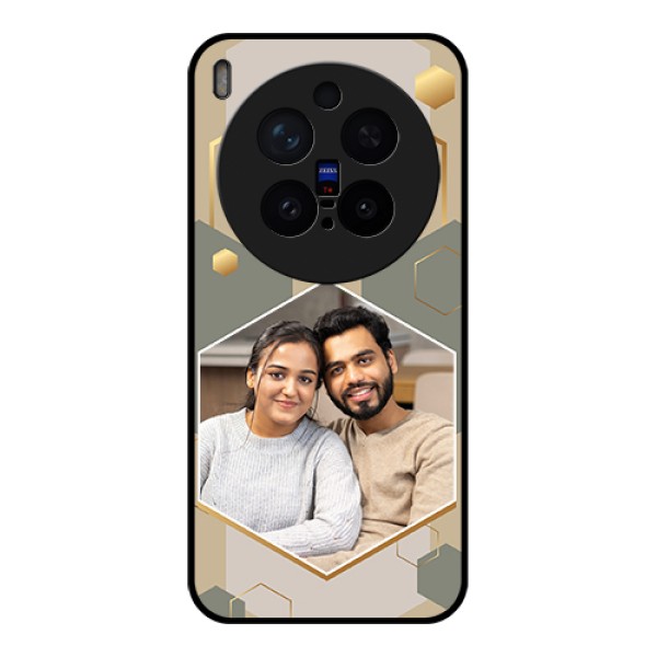 Vivo X300 Pro 5G Custom Glass Phone Case - Stylish Hexagon Pattern Design Vivo X300 Pro 5G Custom Glass Phone Case - Stylish Hexagon Pattern Design