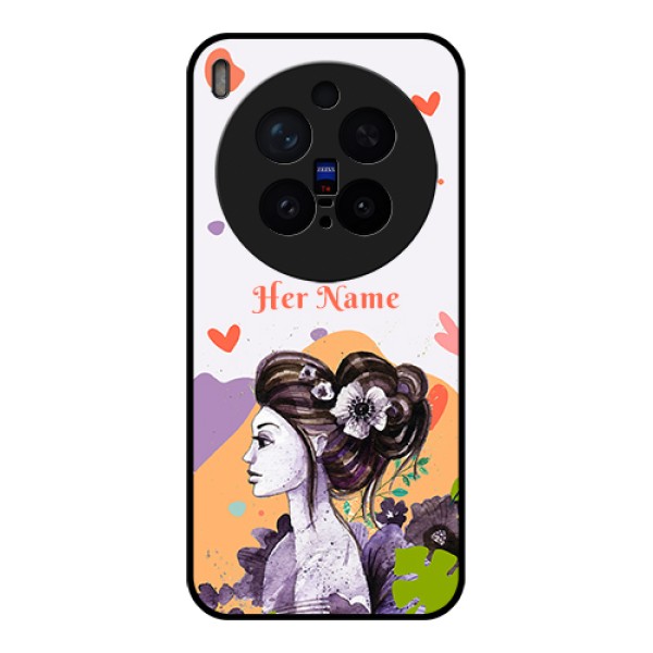 Vivo X300 Pro 5G Custom Glass Phone Case - Woman And Nature Design