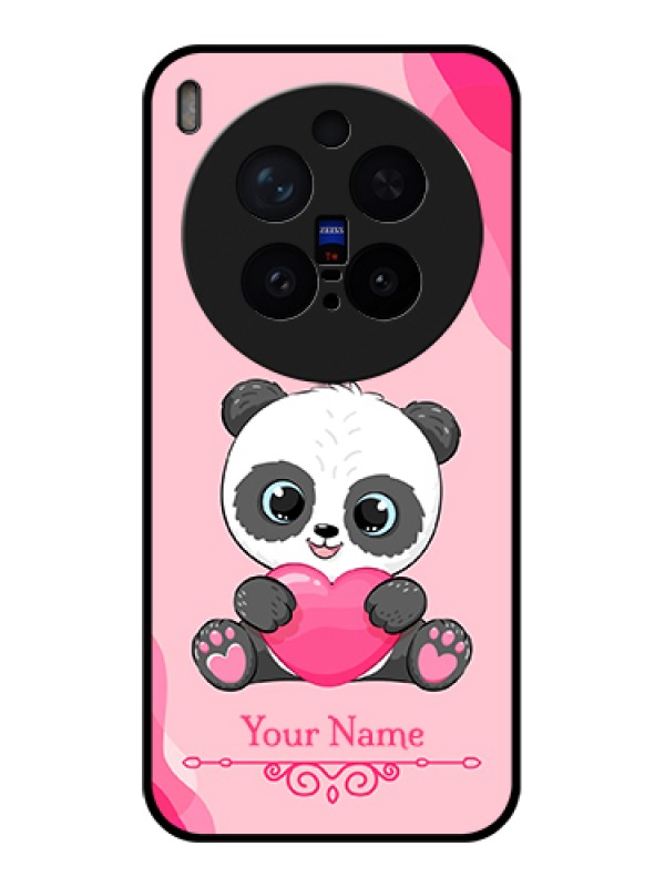 Custom Vivo X300 Pro 5G Custom Glass Phone Case - Cute Panda Design