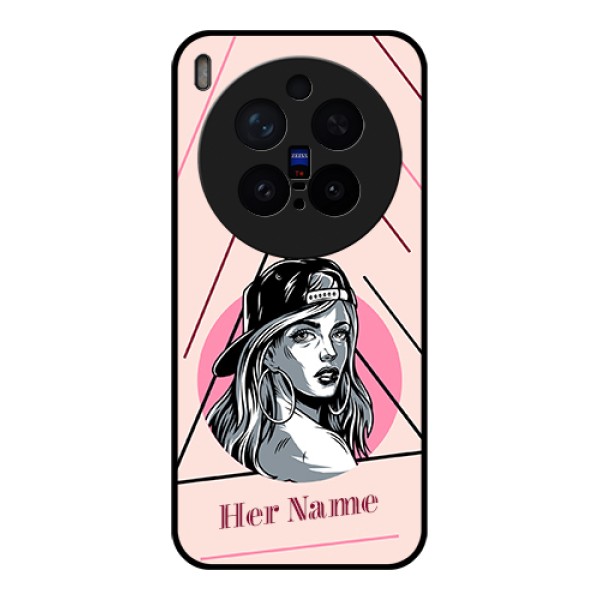 Vivo X300 Pro 5G Custom Glass Phone Case - Rockstar Girl Design