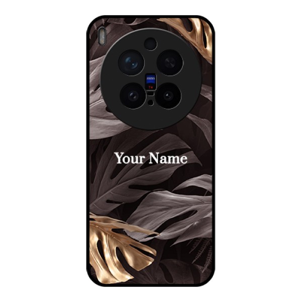 Vivo X300 Pro 5G Custom Glass Phone Case - Wild Leaves Digital Paint Design Vivo X300 Pro 5G Custom Glass Phone Case - Wild Leaves Digital Paint Design
