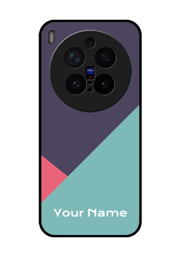 Vivo X300 Pro 5G Custom Glass Phone Case - Tri Color Abstract Design