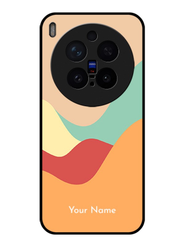 Custom Vivo X300 Pro 5G Custom Glass Phone Case - Ocean Waves Multi - Colour Design