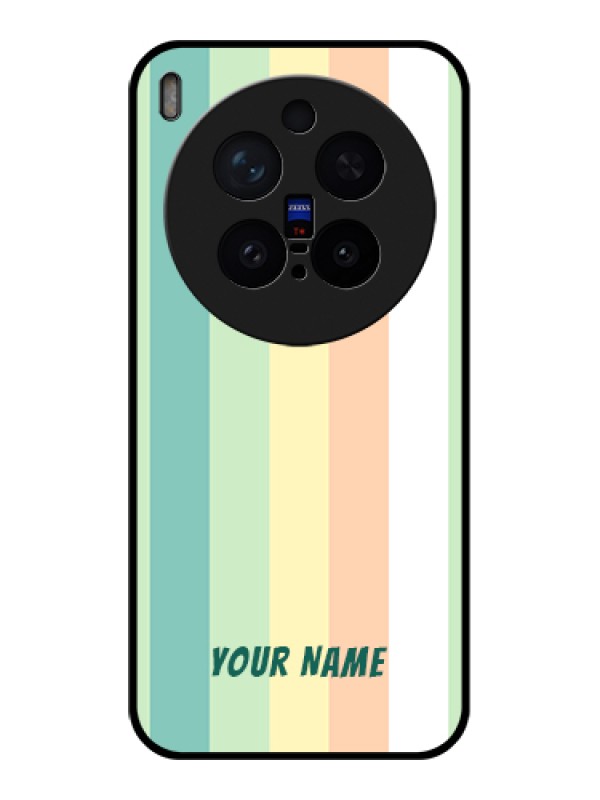 Custom Vivo X300 Pro 5G Custom Glass Phone Case - Multi - Colour Stripes Design