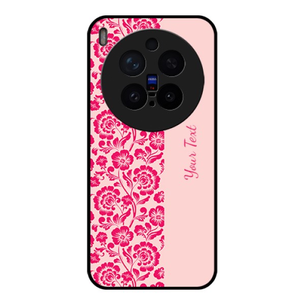 Vivo X300 Pro 5G Custom Glass Phone Case - Attractive Floral Pattern Design