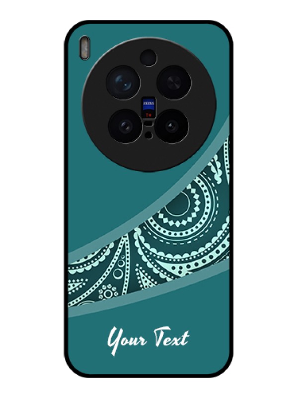 Custom Vivo X300 Pro 5G Custom Glass Phone Case - Semi Visible Floral Design