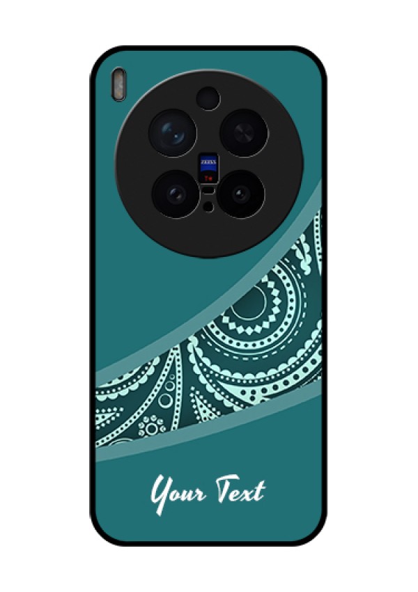 Vivo X300 Pro 5G Custom Glass Phone Case - Semi Visible Floral Design
