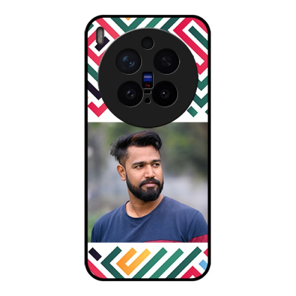 Vivo X300 Pro 5G Custom Glass Phone Case - Colorful Maze Pattern Design
