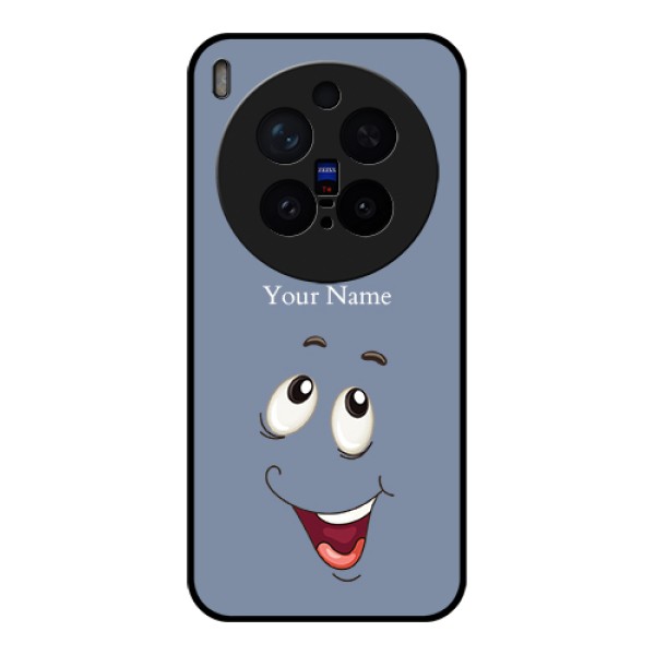 Vivo X300 Pro 5G Custom Glass Phone Case - Laughing Cartoon Face Design