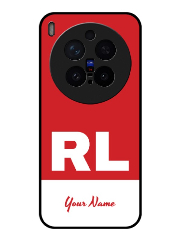 Custom Vivo X300 Pro 5G Custom Glass Phone Case - Dual Tone Custom Text Design