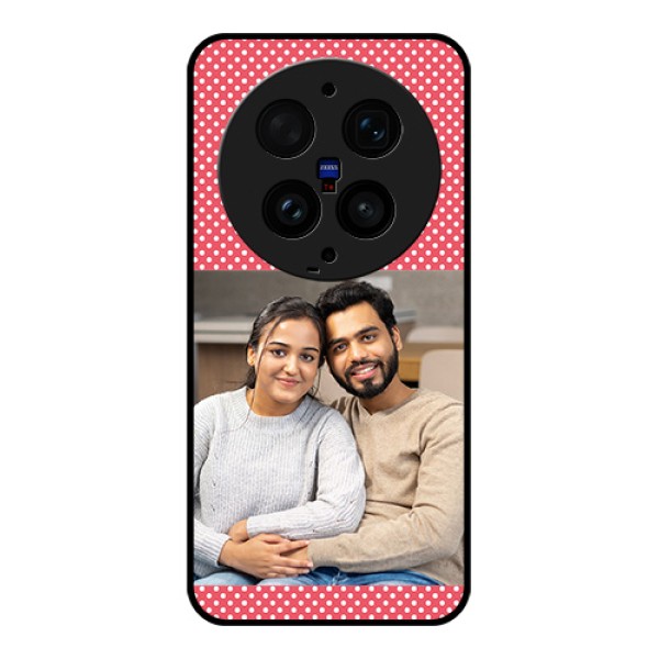 Vivo X300 Ultra 5G Custom Glass Phone Case - White Dotted Design