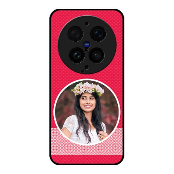 Vivo X300 Ultra 5G Custom Glass Phone Case - Pink Color Pattern Design