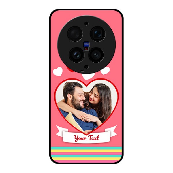 Vivo X300 Ultra 5G Custom Glass Phone Case - Love Shapes Doodle Design