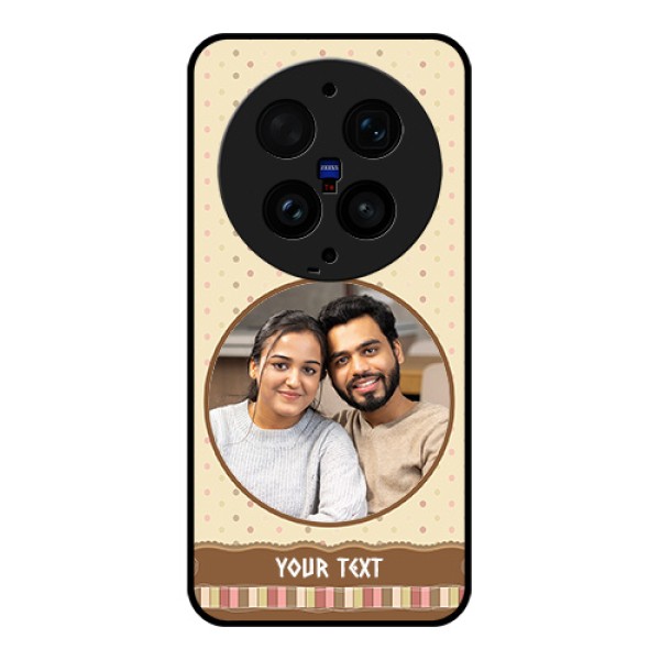 Vivo X300 Ultra 5G Custom Glass Phone Case - Brown Dotted Mobile Case Design Vivo X300 Ultra 5G Custom Glass Phone Case - Brown Dotted Mobile Case Design