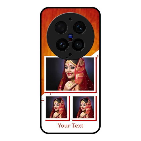 Vivo X300 Ultra 5G Custom Glass Phone Case - Wedding Memories Design