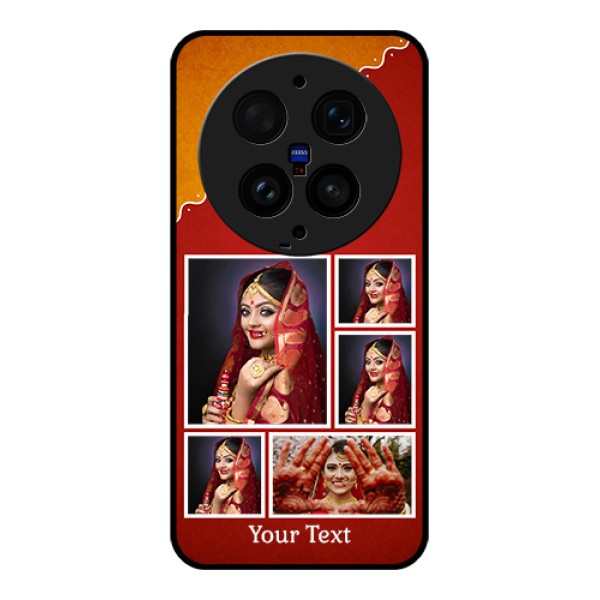 Vivo X300 Ultra 5G Custom Glass Phone Case - Wedding Pic Upload Design