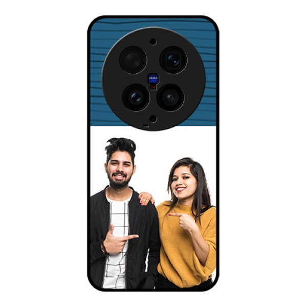 Vivo X300 Ultra 5G Custom Glass Phone Case - Blue Pattern Cover Design