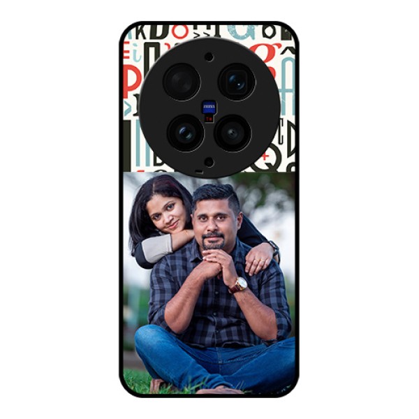 Vivo X300 Ultra 5G Custom Glass Phone Case - Alphabet Design
