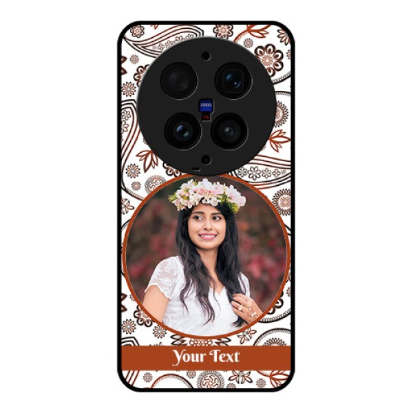 Vivo X300 Ultra 5G Custom Glass Phone Case - Abstract Flower Design
