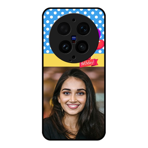 Vivo X300 Ultra 5G Custom Glass Phone Case - Happy Birthday Design