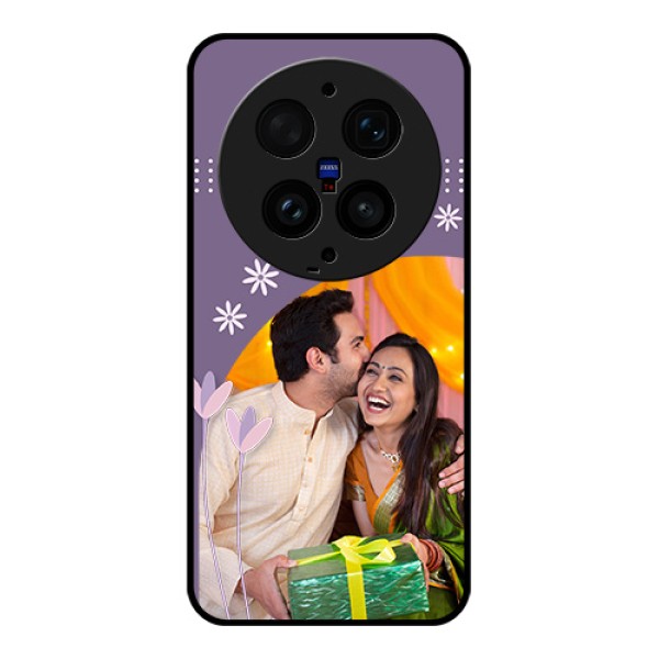 Vivo X300 Ultra 5G Custom Glass Phone Case - Lavender Flowers Design