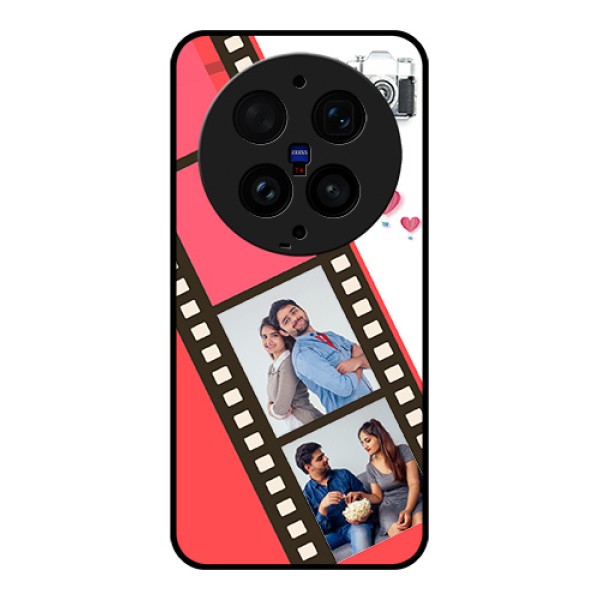 Vivo X300 Ultra 5G Custom Glass Phone Case - 3 Image Holder With Film Reel Vivo X300 Ultra 5G Custom Glass Phone Case - 3 Image Holder With Film Reel