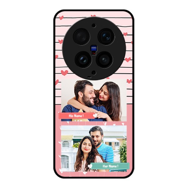 Vivo X300 Ultra 5G Custom Glass Phone Case - Photo With Heart Design