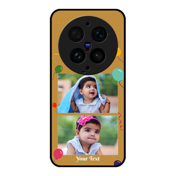 Vivo X300 Ultra 5G Custom Glass Phone Case - Image Holder With Birthday Celebrations Design