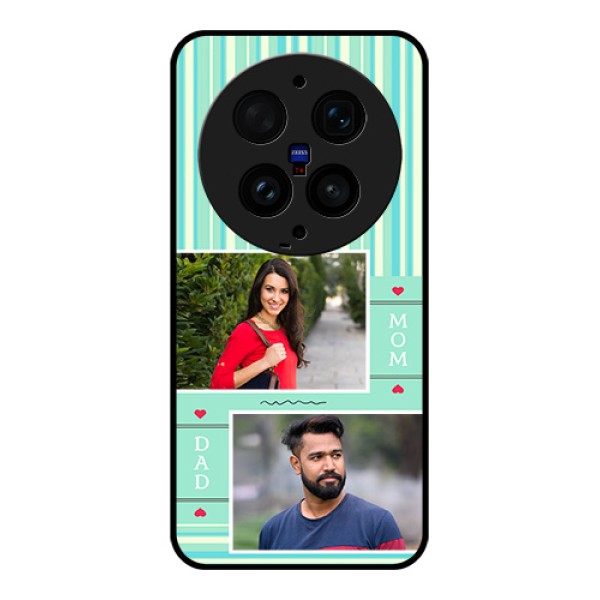 Vivo X300 Ultra 5G Custom Glass Phone Case - Mom & Dad Pic Design