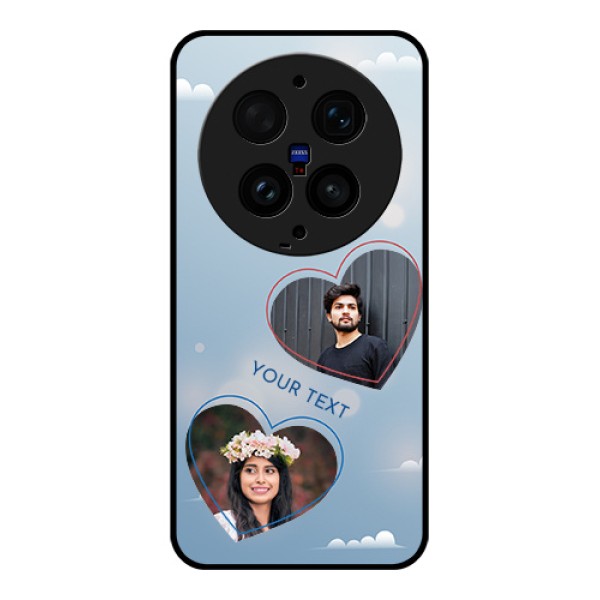 Vivo X300 Ultra 5G Custom Glass Phone Case - Blue Color Couple Design