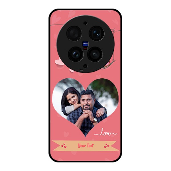 Vivo X300 Ultra 5G Custom Glass Phone Case - Peach Color Love Design