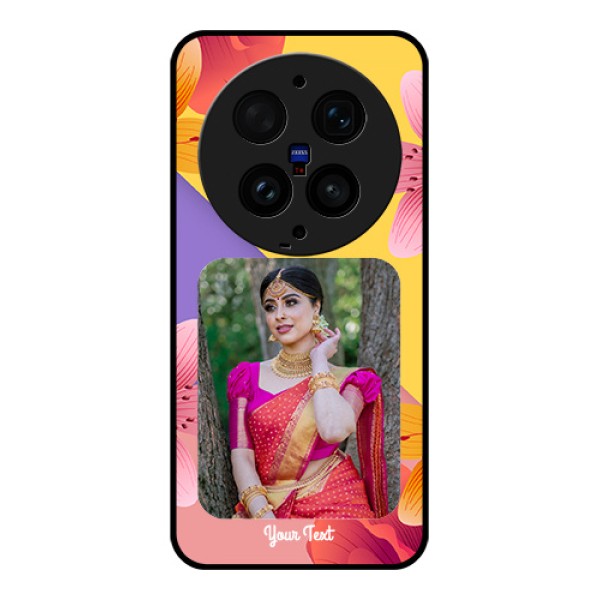 Vivo X300 Ultra 5G Custom Glass Phone Case - 3 Image With Vintage Floral Design Vivo X300 Ultra 5G Custom Glass Phone Case - 3 Image With Vintage Floral Design