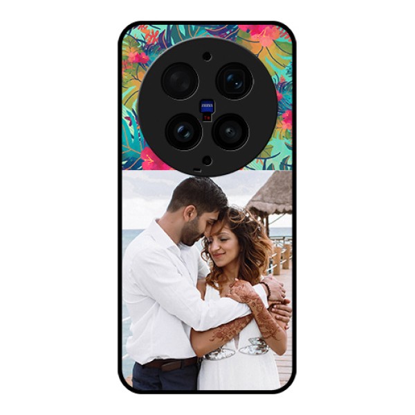 Vivo X300 Ultra 5G Custom Glass Phone Case - Watercolor Floral Design